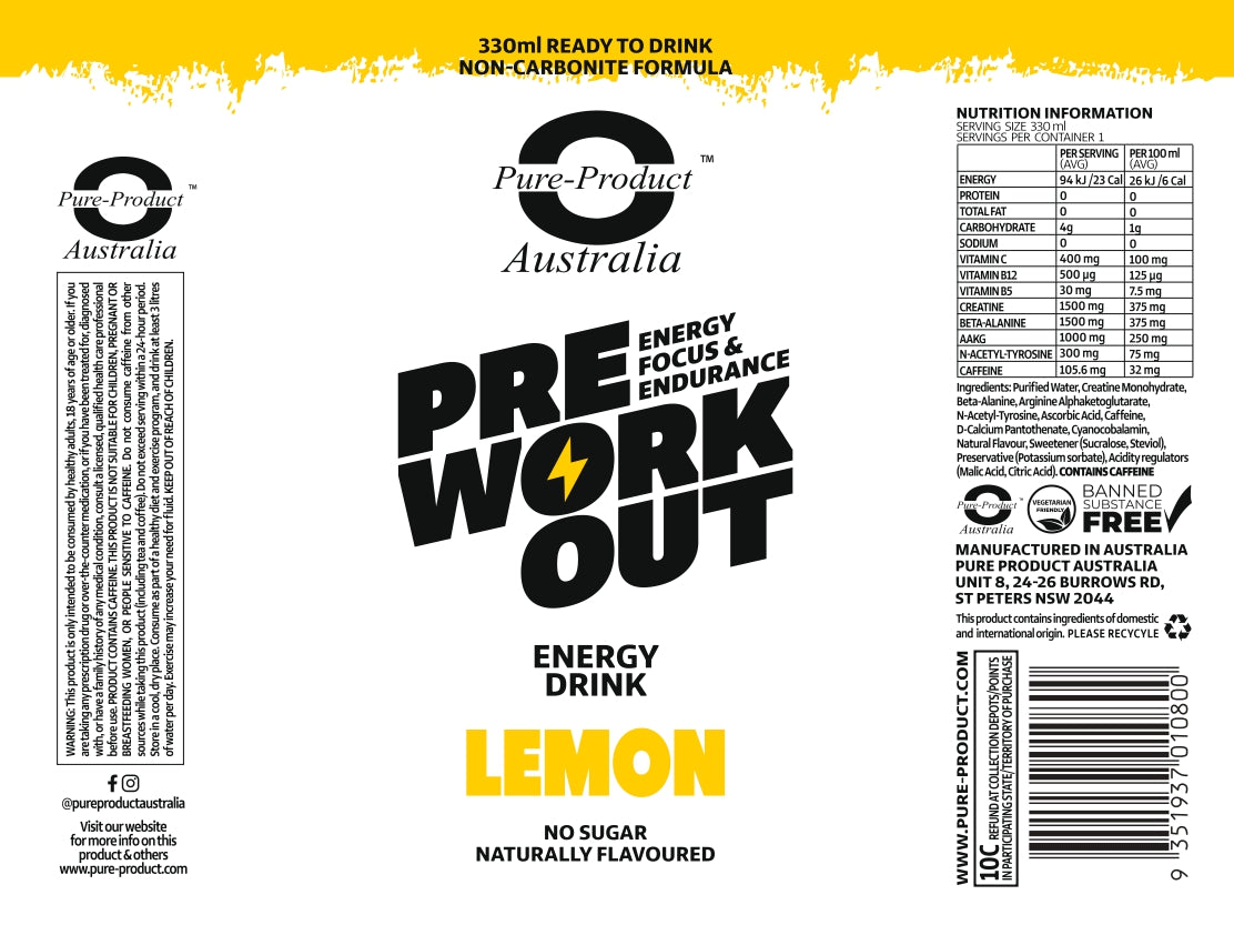 Pre-Workout ready to drink