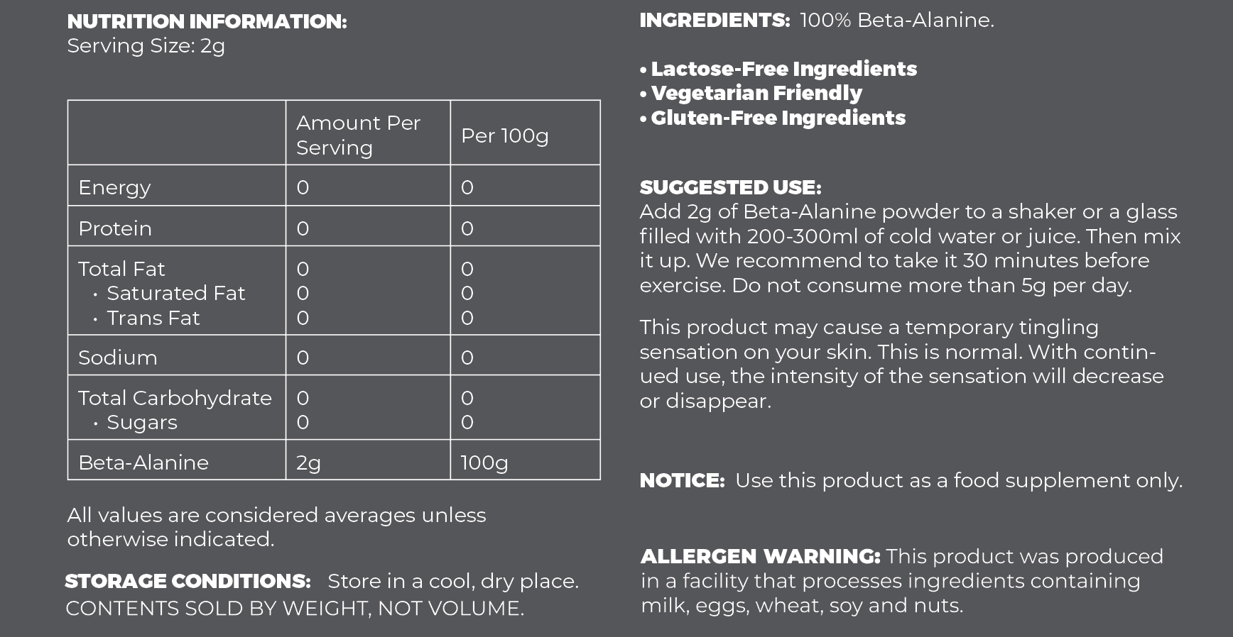 Beta Alanine