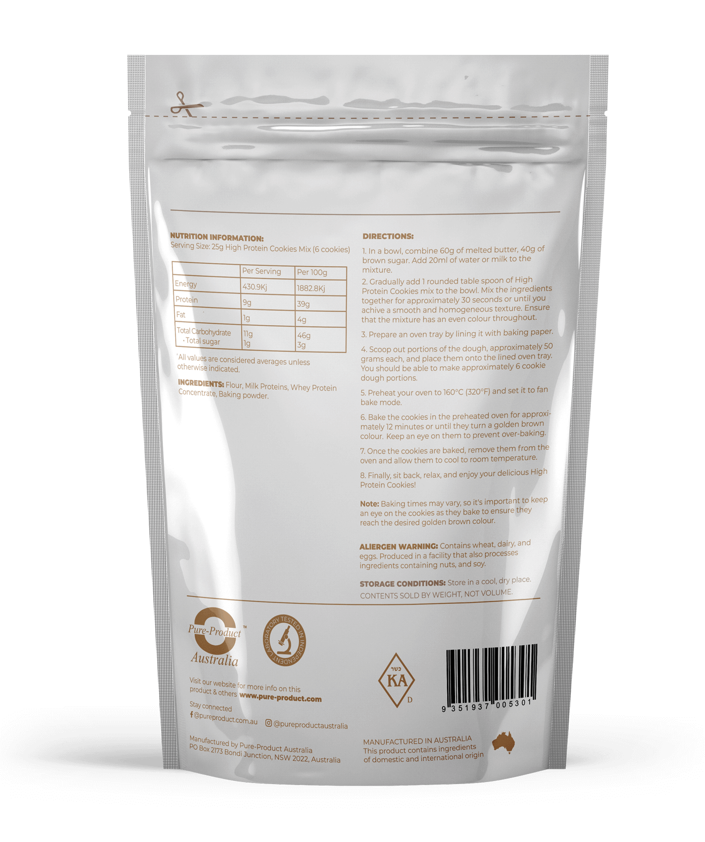 High Protein Cookies Mix Pure Product Australia, Introducing the Pure Product Australia High Protein Cookies Mix – Where Health Meets Indulgence! Are you ready to elevate your snacking game to a whole new level? Look no further, because we&