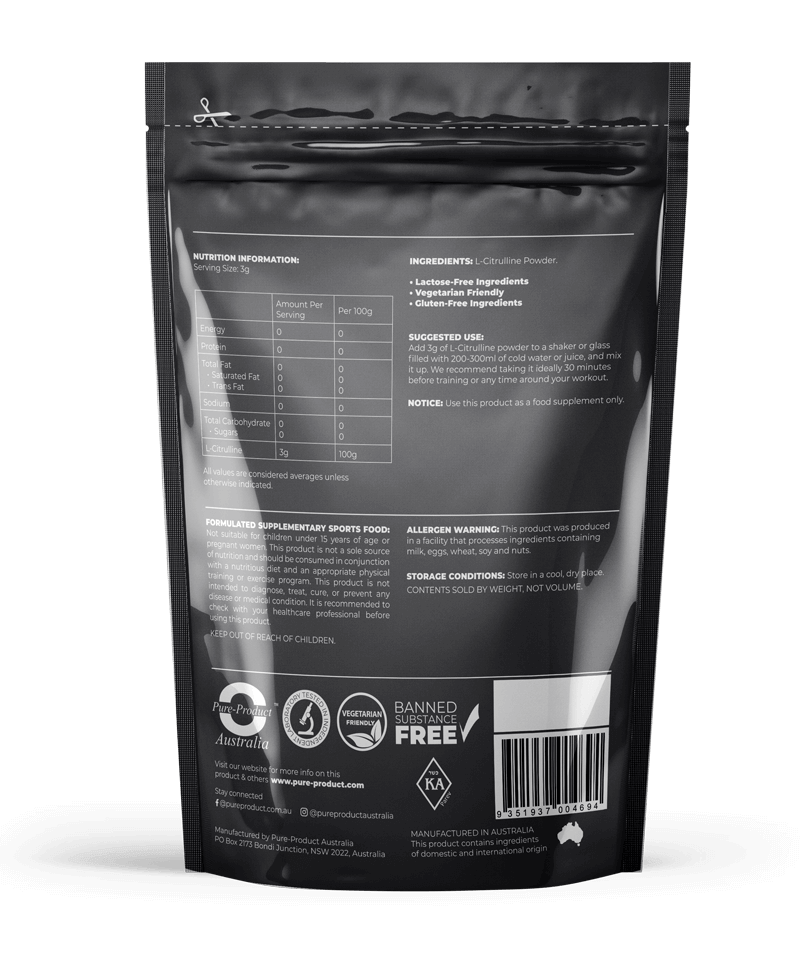 L-Citrulline, Pure Product Australia