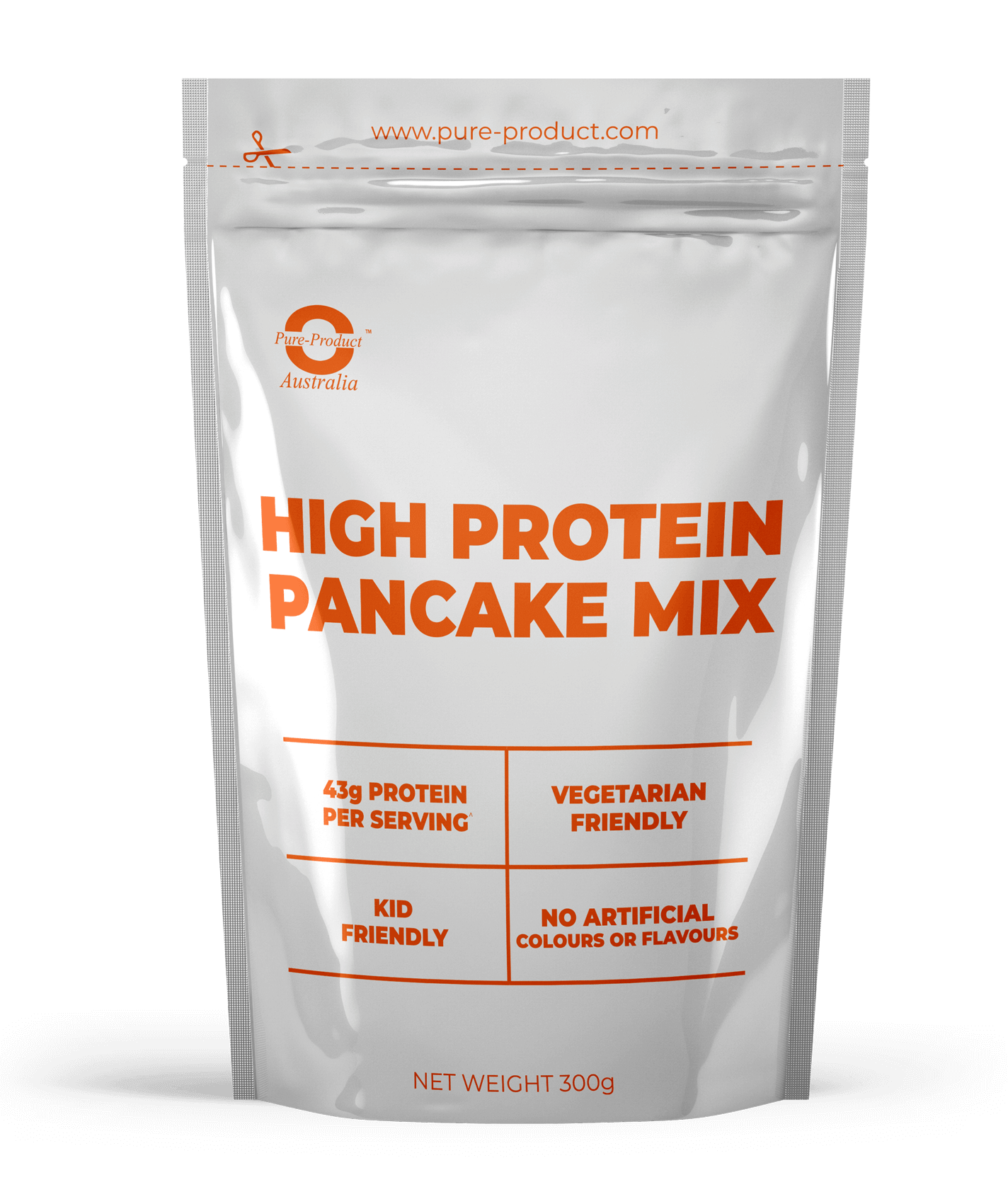 High Protein Pancake Boost your mornings with our high-protein pancake mix, delivering a whopping 43g of protein per serving. Delicious, nutritious, and perfect for sports enthusiasts and health-conscious individuals. Fuel your day the right way!