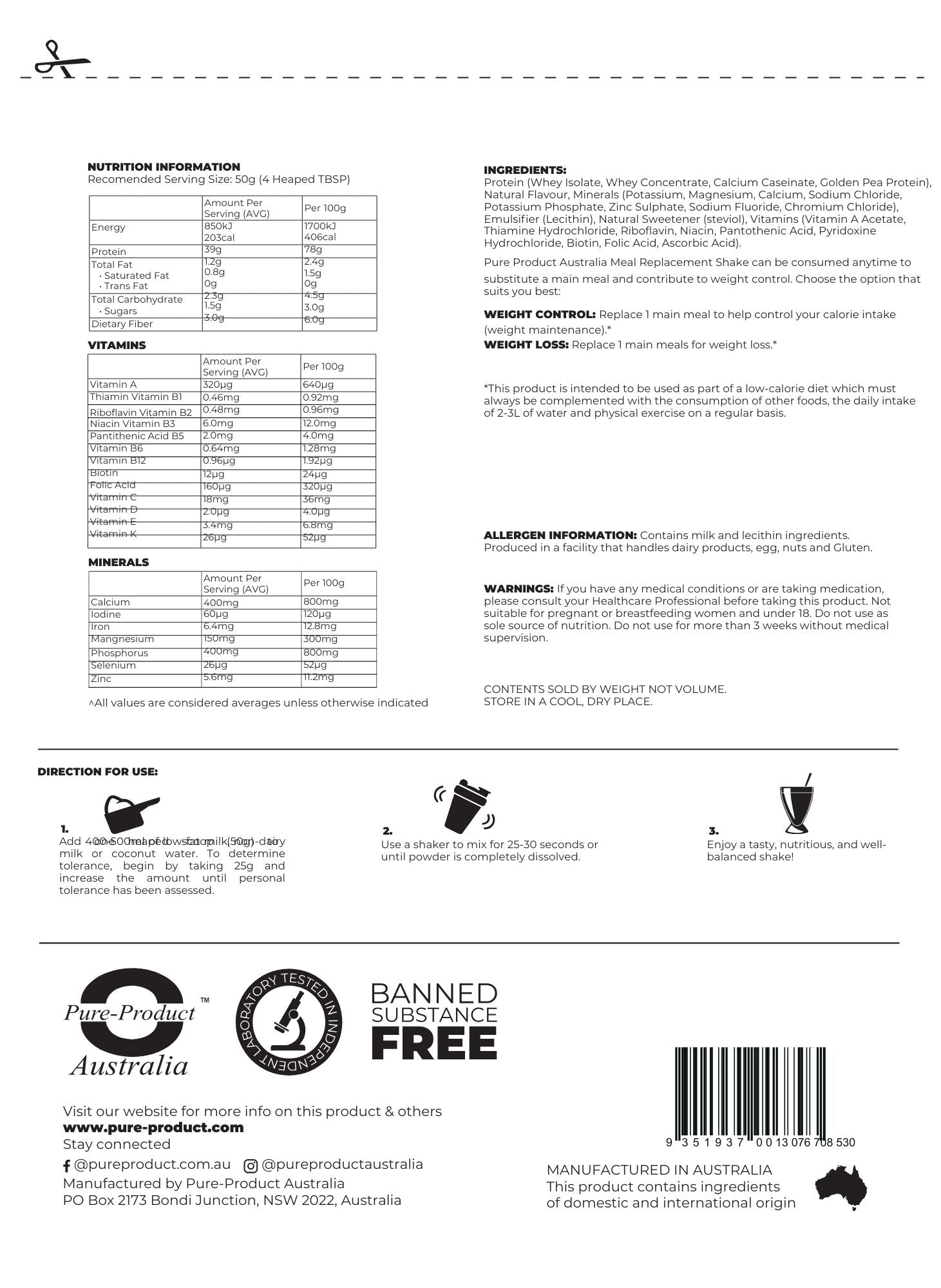 Meal Replacement Shake