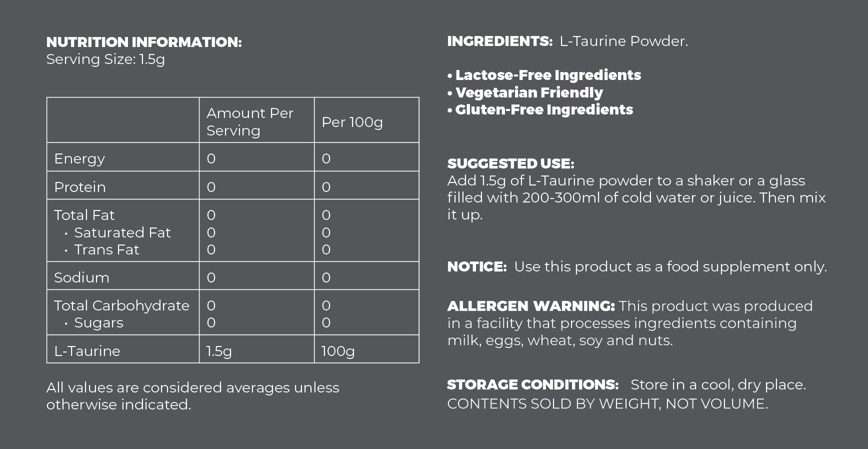 Taurine