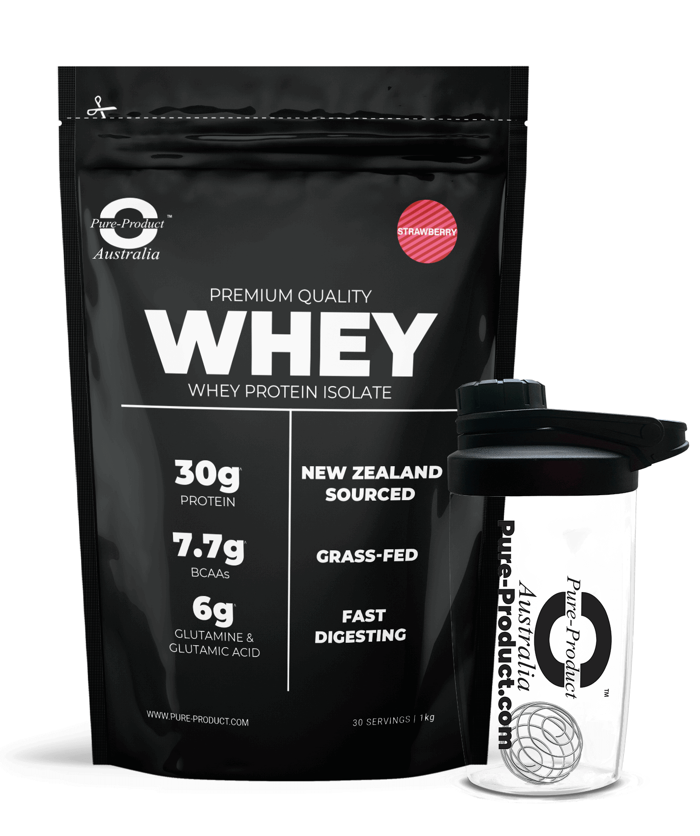 New Zealand whey protein isolate strawberry
