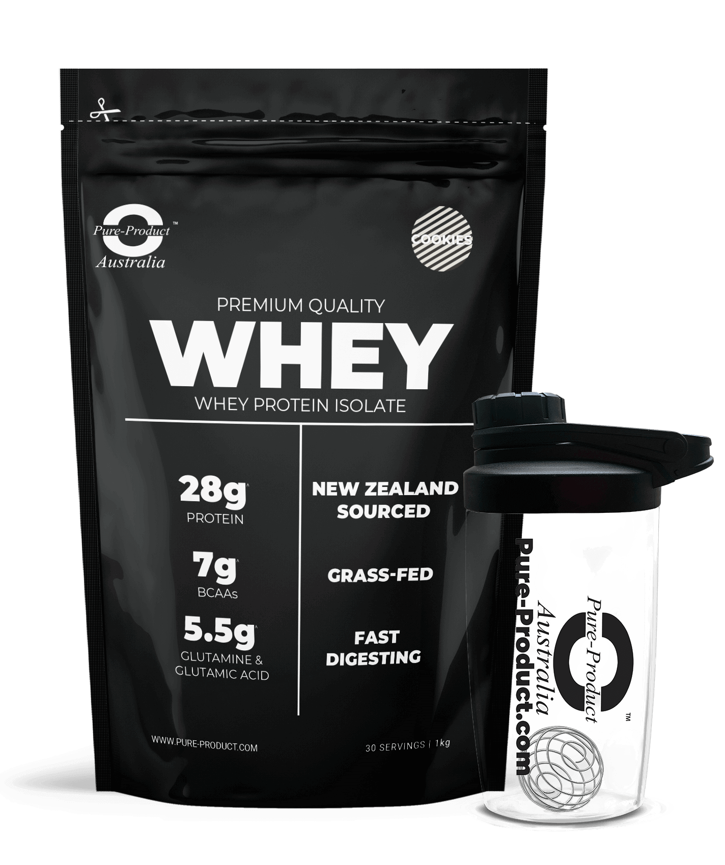 New Zealand whey protein isolate cookies and cream