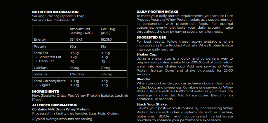 Whey Protein Isolate
