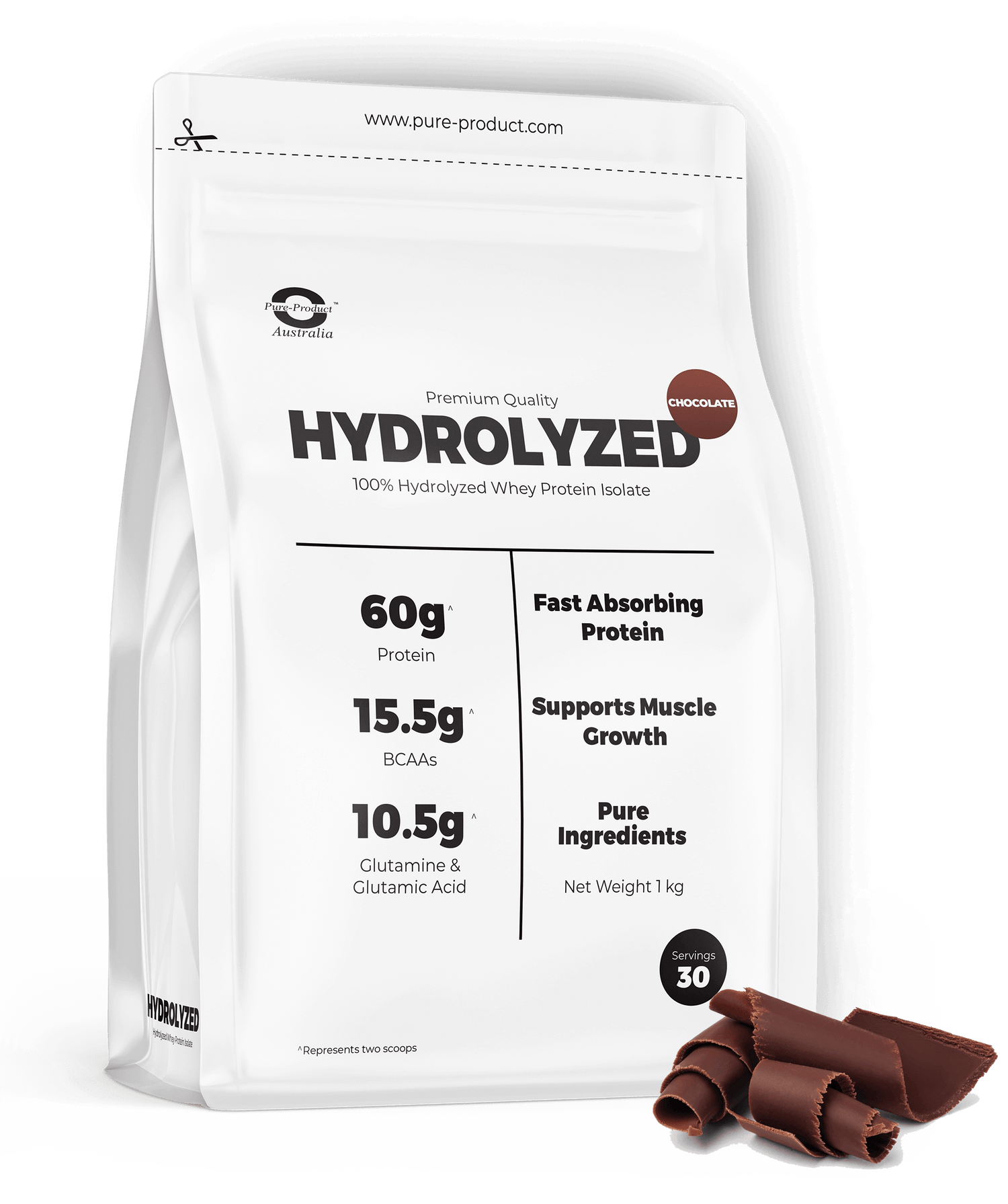 Premium quality Hydrolyzed Whey Protein Isolate with fast absorbing protein, supports muscle growth, and pure ingredients.