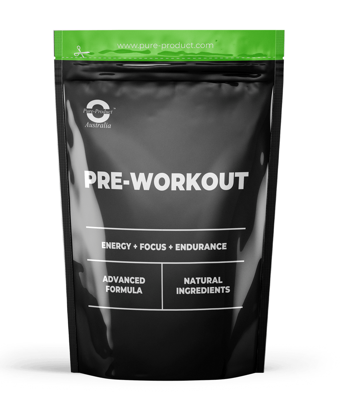 Pure Pre-Workout - Energy, Focus, Endurance Supplement for Elite Athletes, Advanced Formula, Natural Ingredients