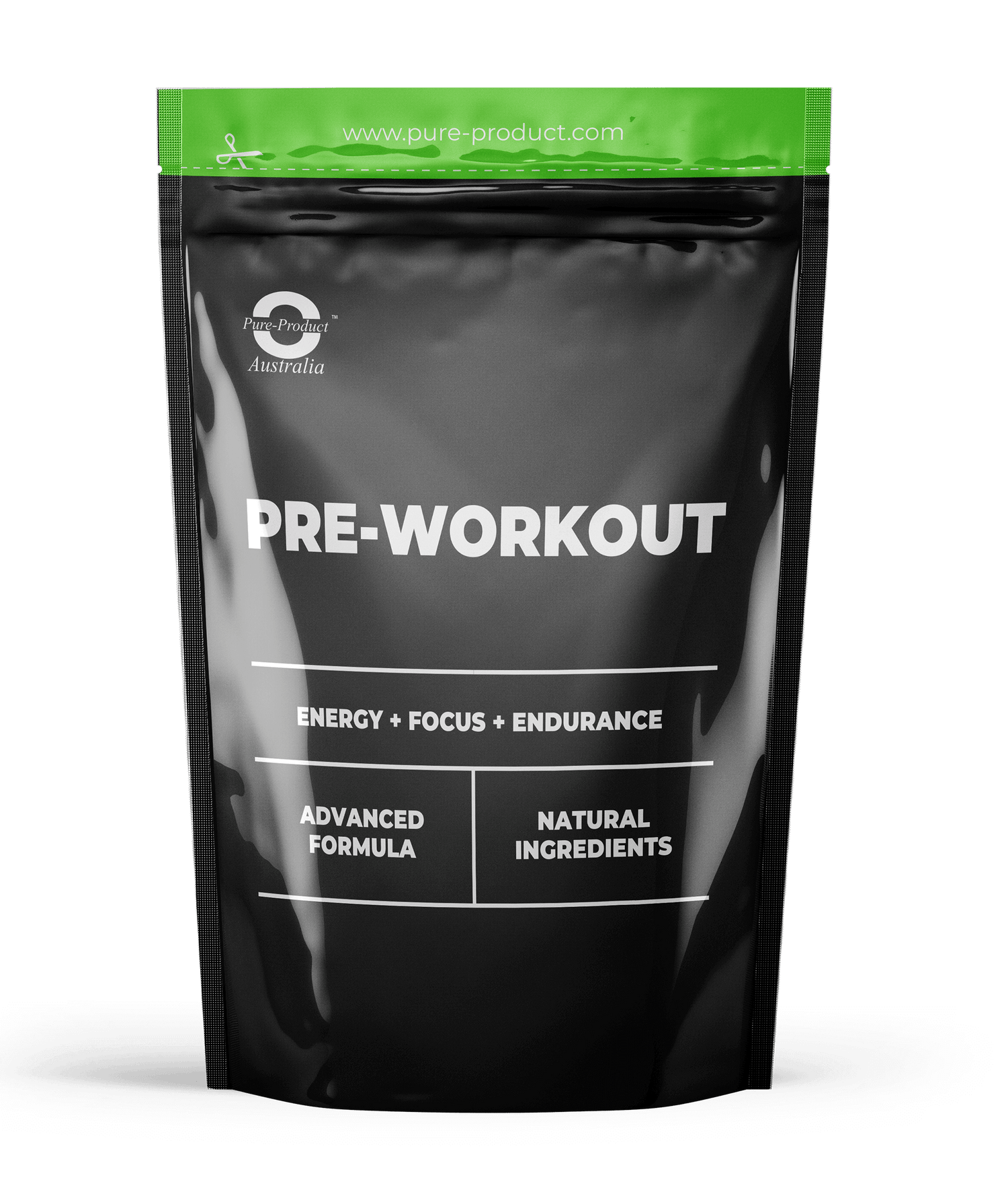 Pure Pre-Workout - Energy, Focus, Endurance Supplement for Elite Athletes, Advanced Formula, Natural Ingredients