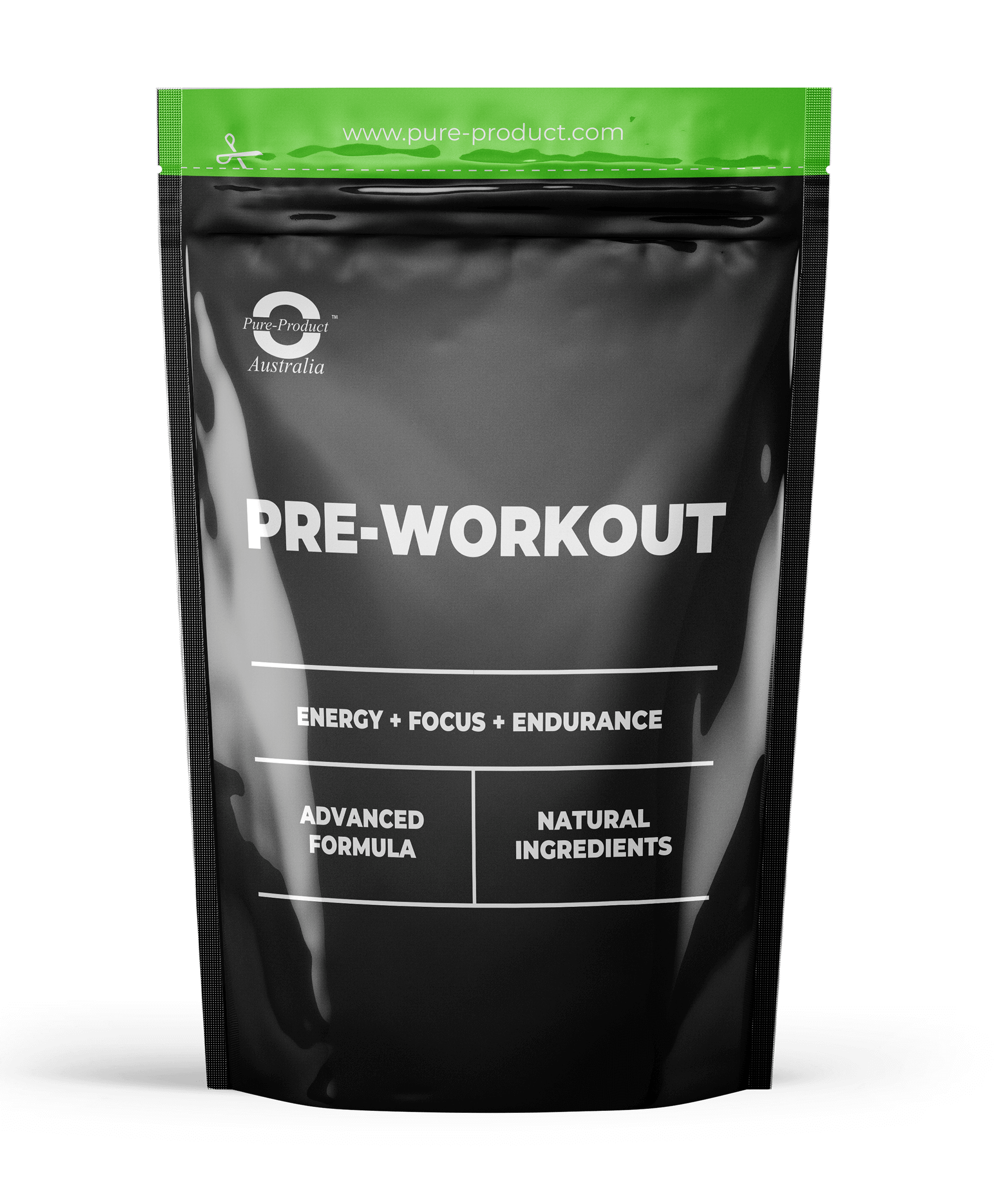 Pure Pre-Workout - Energy, Focus, Endurance Supplement for Elite Athletes, Advanced Formula, Natural Ingredients