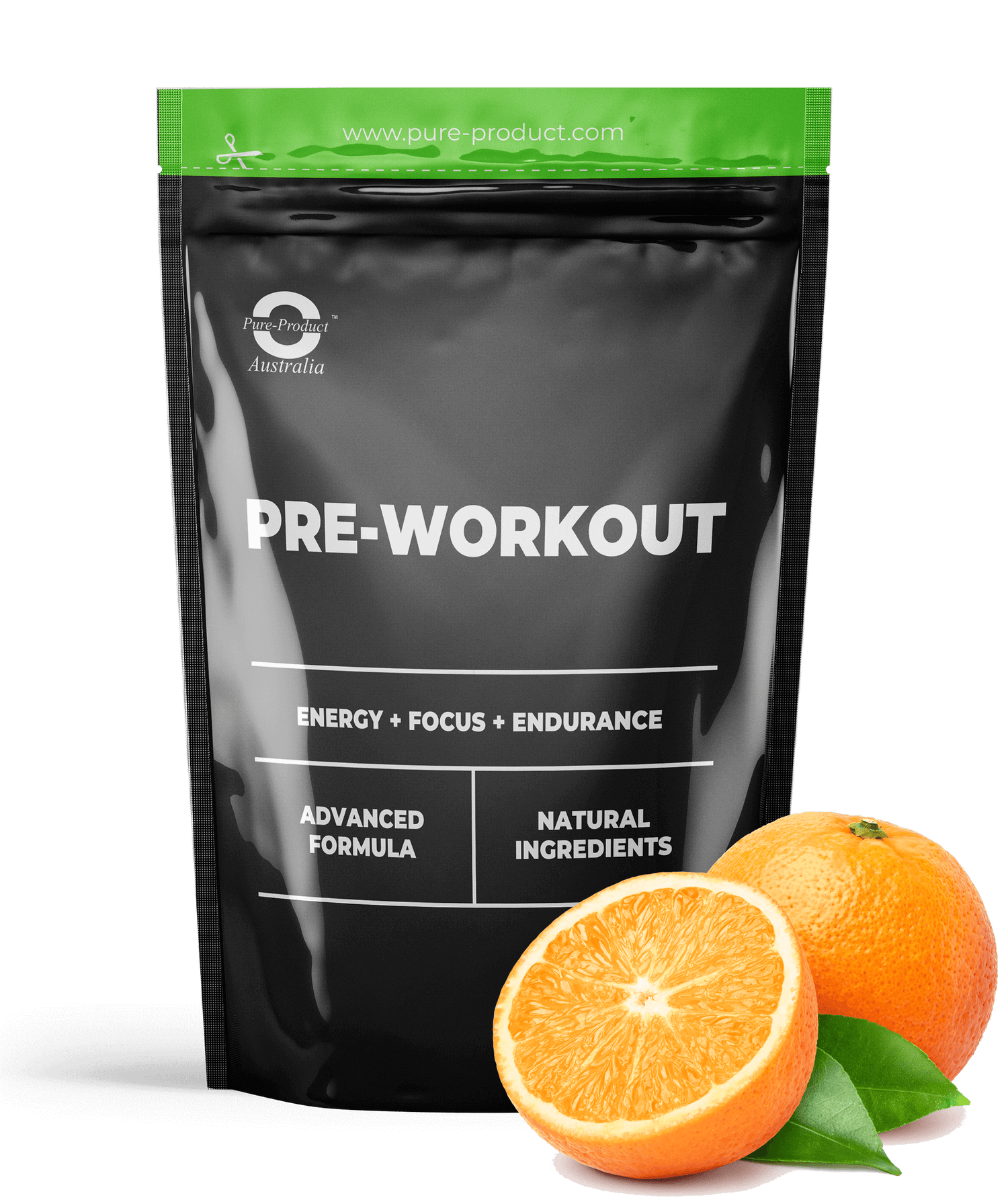Pure Pre-Workout - Energy, Focus, Endurance Supplement for Elite Athletes, Advanced Formula, Natural Ingredients