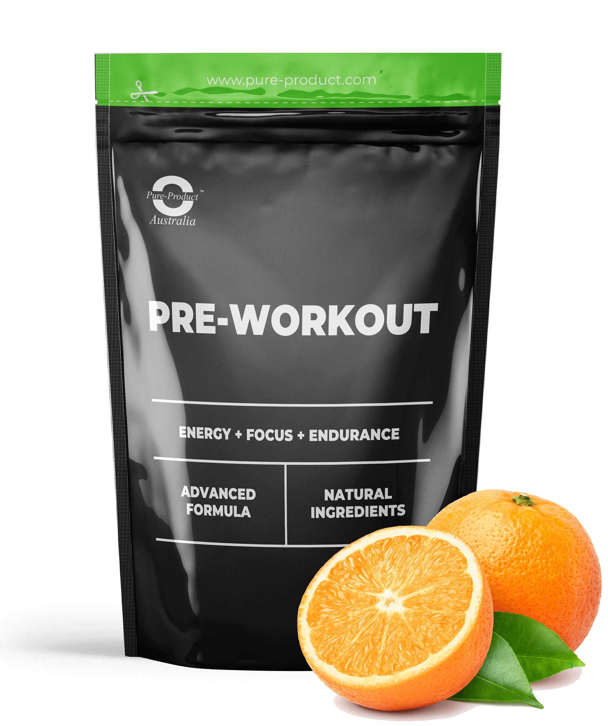 Pure Pre-Workout - Energy, Focus, Endurance Supplement for Elite Athletes, Advanced Formula, Natural Ingredients