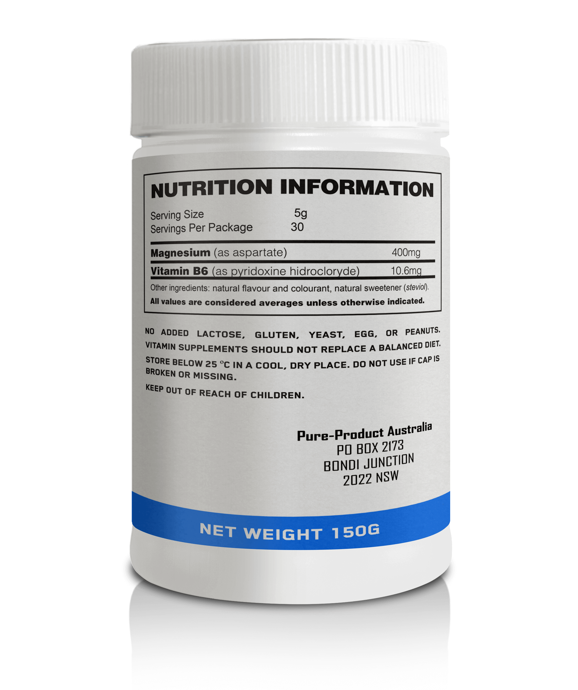 Magnesium Powder Pure Product Australia Magnesium Powder (Sugar-free drink mix) is a mineral vital for the proper functioning of the body. As the body can’t make it, you need to obtain it from your diet. Though it’s possible to get adequate amounts of thi