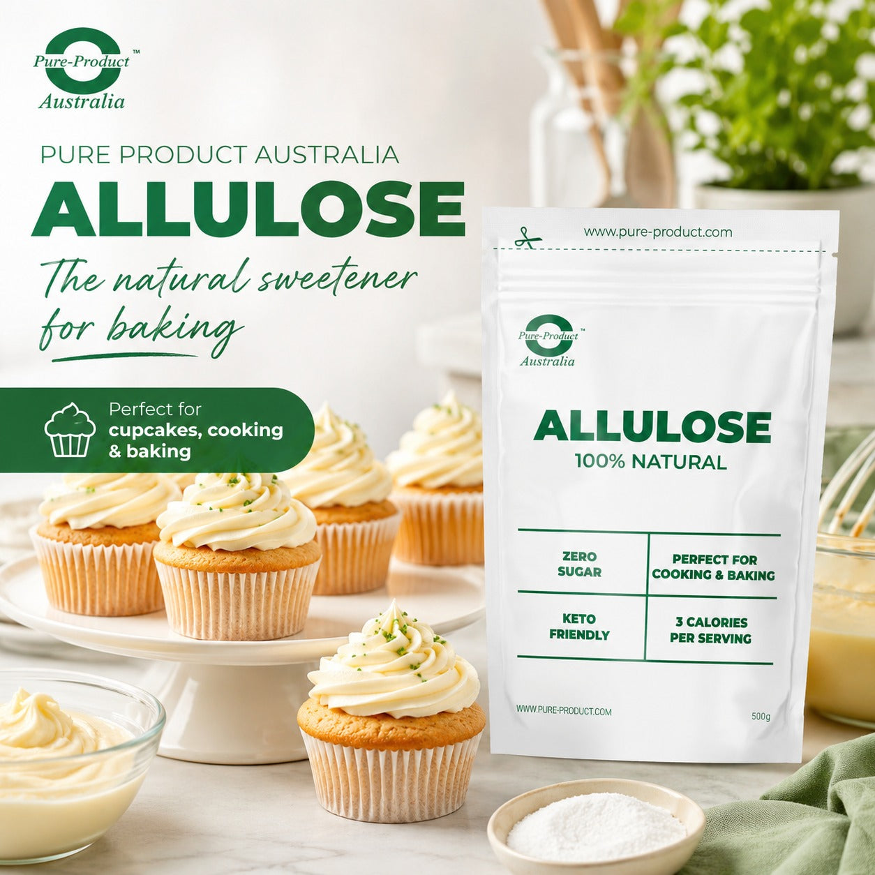 Allulose sweetener, illustrating its benefits, uses and safety.