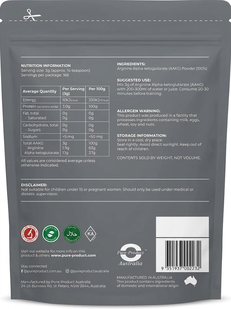 AAKG Powder | L-Arginine Alpha-Ketoglutarate | AU