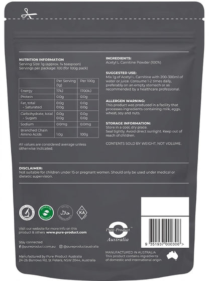 Acetyl L-Carnitine (ALCAR) Powder