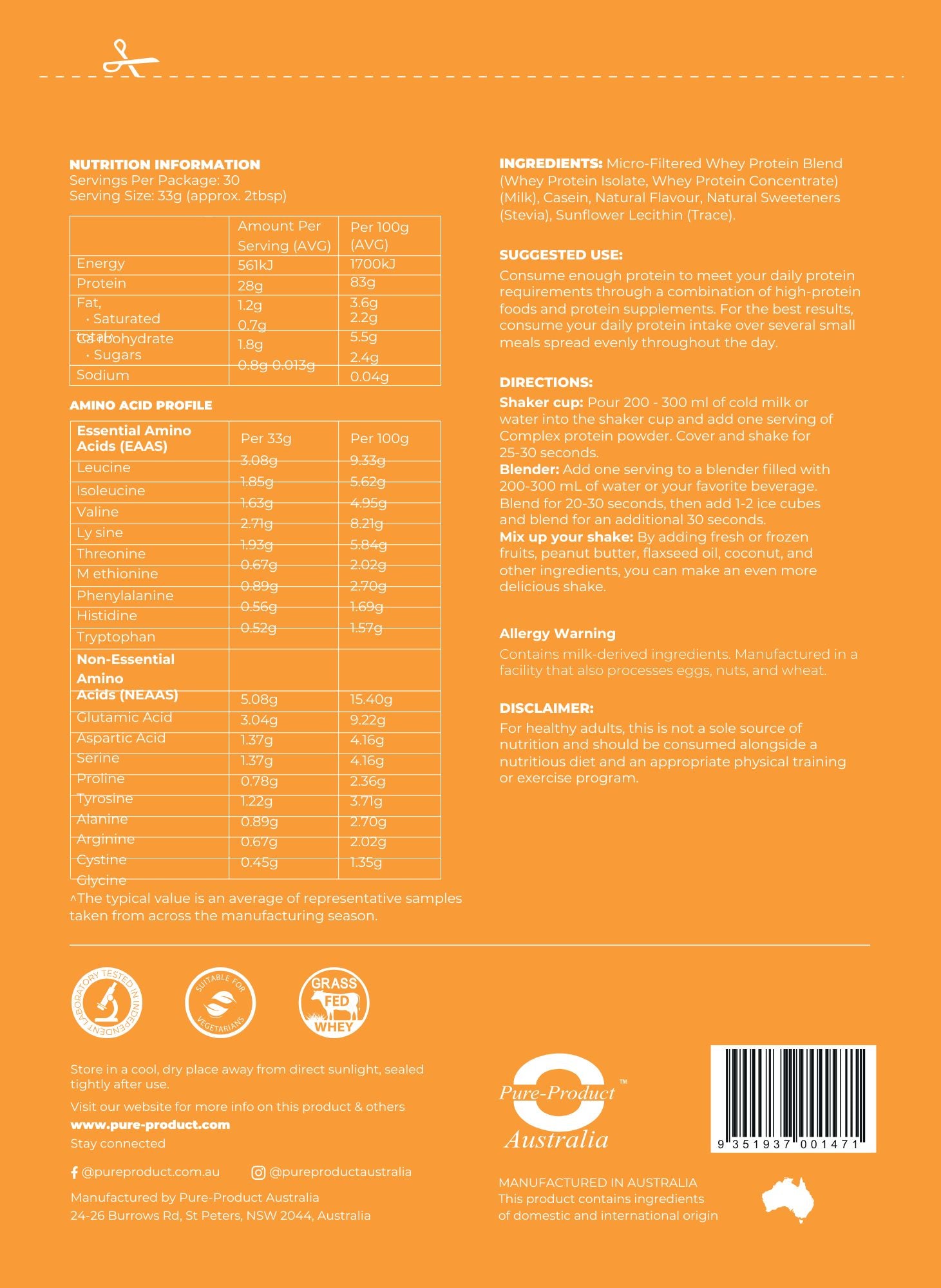 Complex Protein -Protein Blends