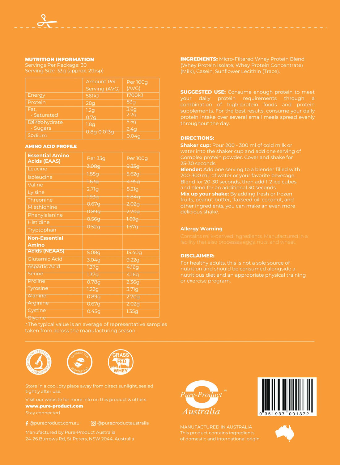 Complex Protein -Protein Blends