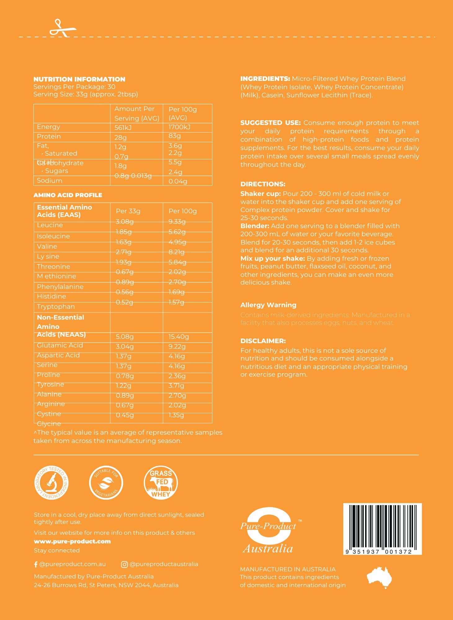 Complex Protein -Protein Blends