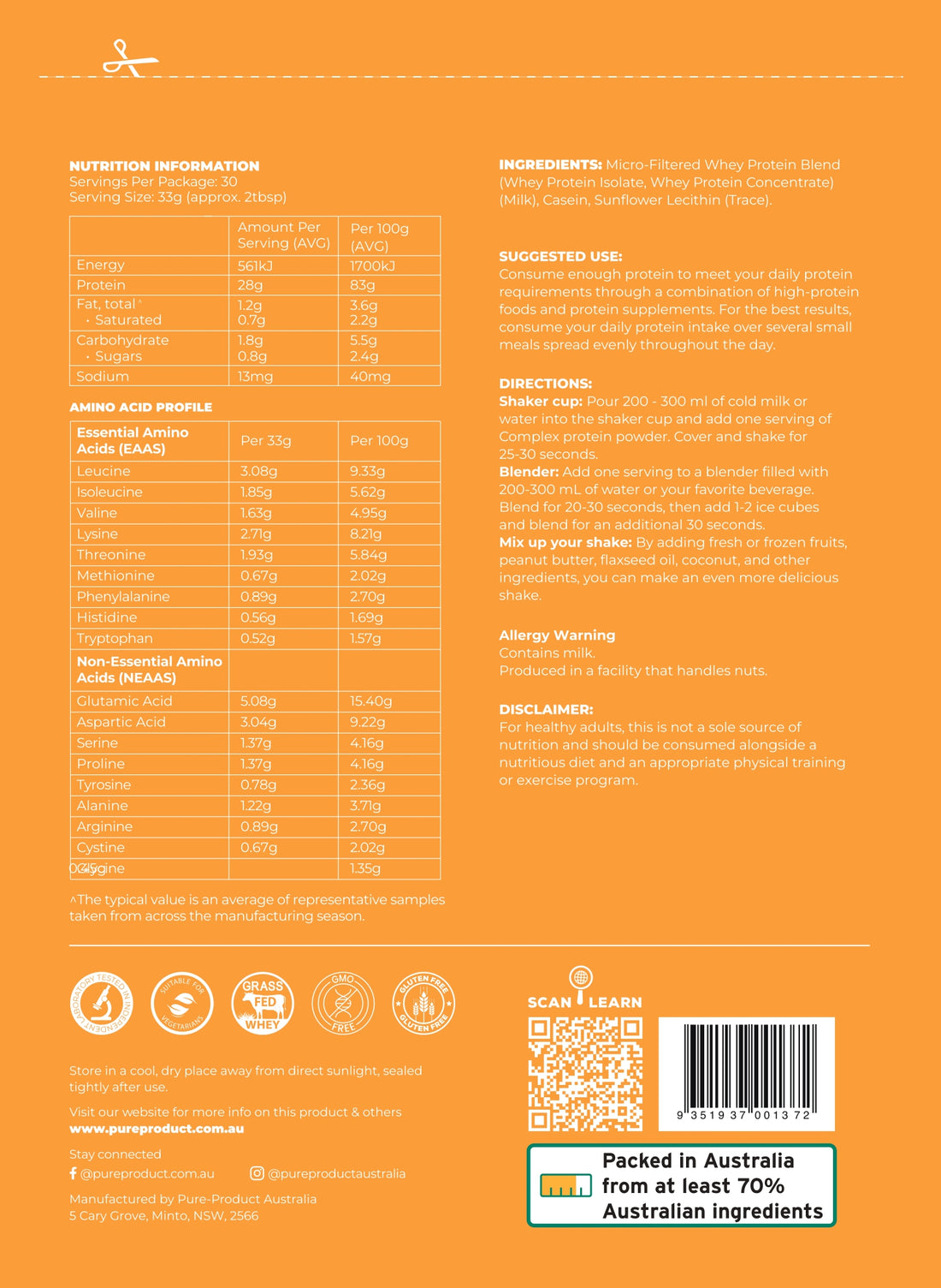 Complex Protein -Protein Blends