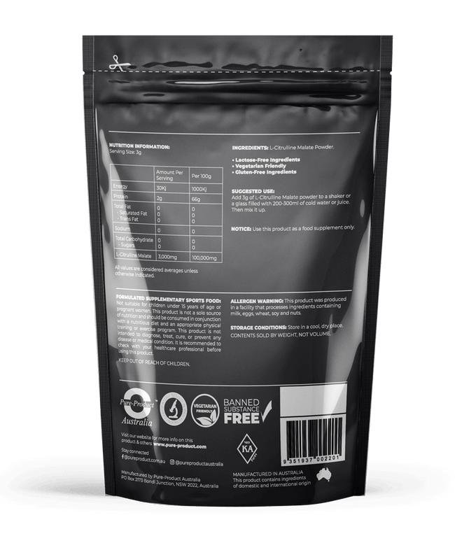 ATLETA CITRULLINE MALATE POWDER 500 G CYTRULINA - 5903240309856