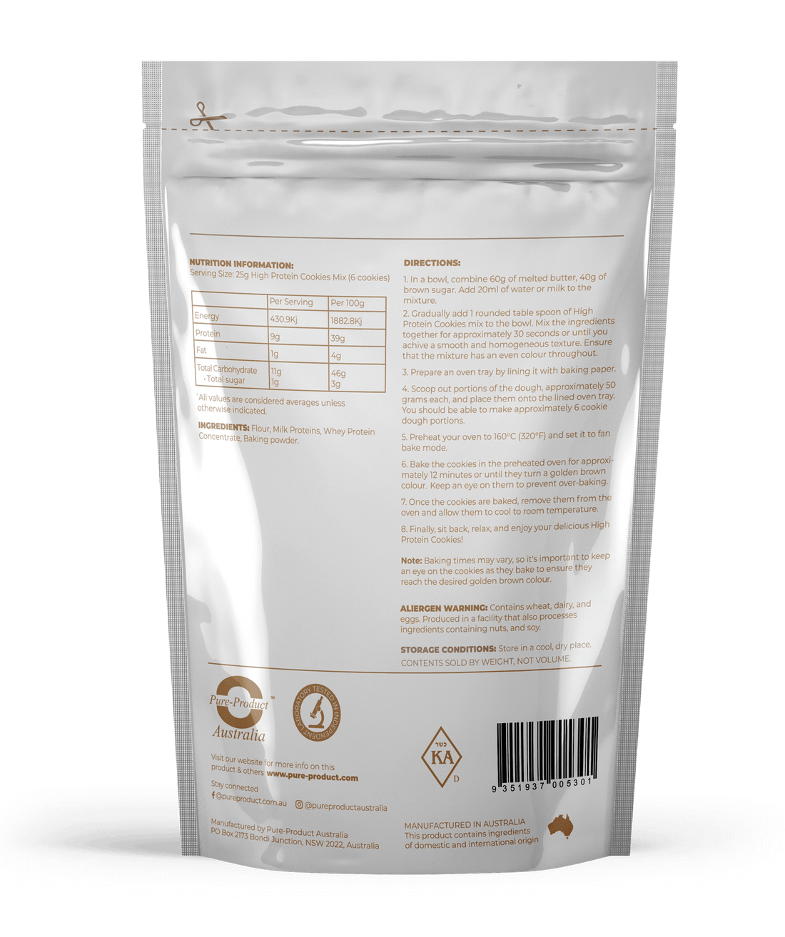 High Protein Cookies Mix Pure Product Australia, Introducing the Pure Product Australia High Protein Cookies Mix – Where Health Meets Indulgence! Are you ready to elevate your snacking game to a whole new level? Look no further, because we&