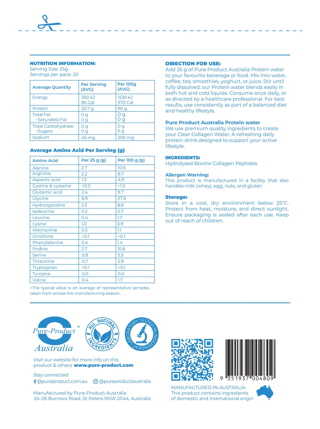 Clear Protein Powder