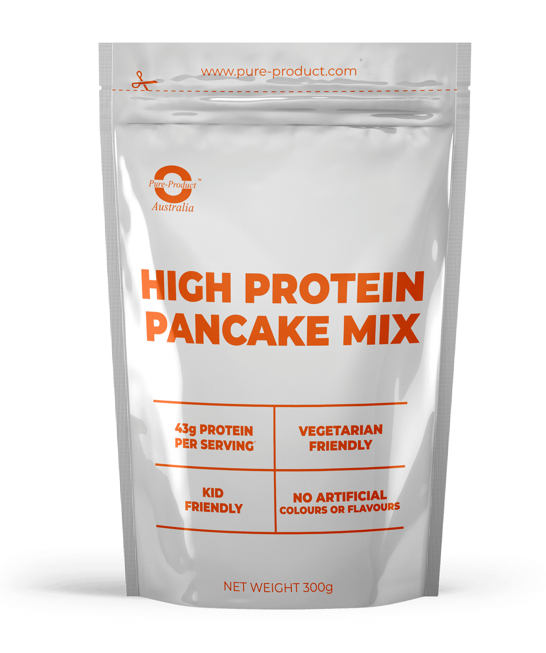 High Protein Pancake Boost your mornings with our high-protein pancake mix, delivering a whopping 43g of protein per serving. Delicious, nutritious, and perfect for sports enthusiasts and health-conscious individuals. Fuel your day the right way!