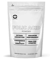 FOLIC ACID (Vitamin B9) Powder - 800mcg Pure Product Australia, Pro Athletes? We Developed This Folic Acid Powder (Vitamin B9) - Supercharged for YOU! Dominate your training and shatter personal bests with the weapon of choice for serious athletes: Folic