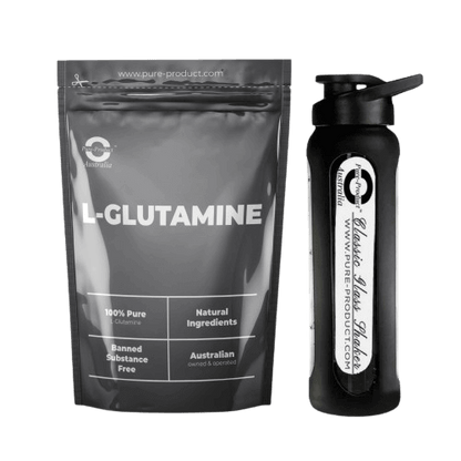 L-Glutamine, Glutamine is the most common amino acid found in your muscles - over 61% of skeletal muscle is Glutamine. Glutamine consists of 19% nitrogen, making it the primary transporter of nitrogen into your muscle cells. During intense training, Gluta