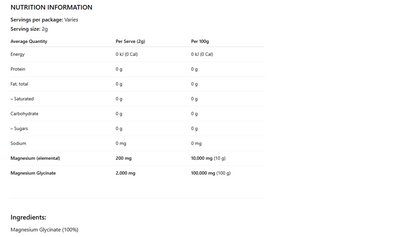 Magnesium Glycinate Powder