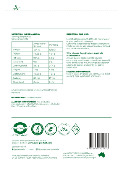 Maltodextrin powder Pure Product Australia