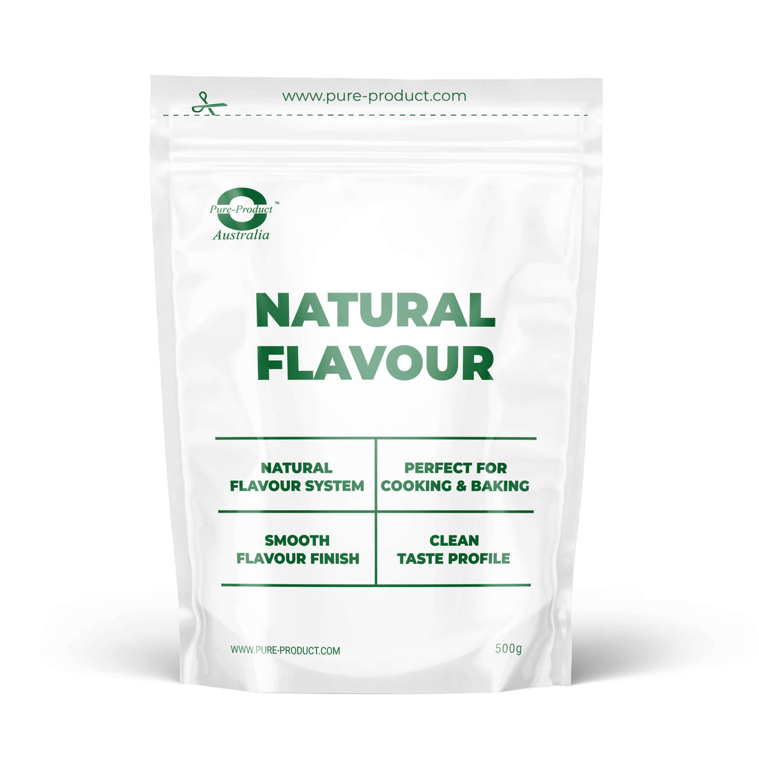 Natural vanilla flavour powder pouch - Pure Product Australia