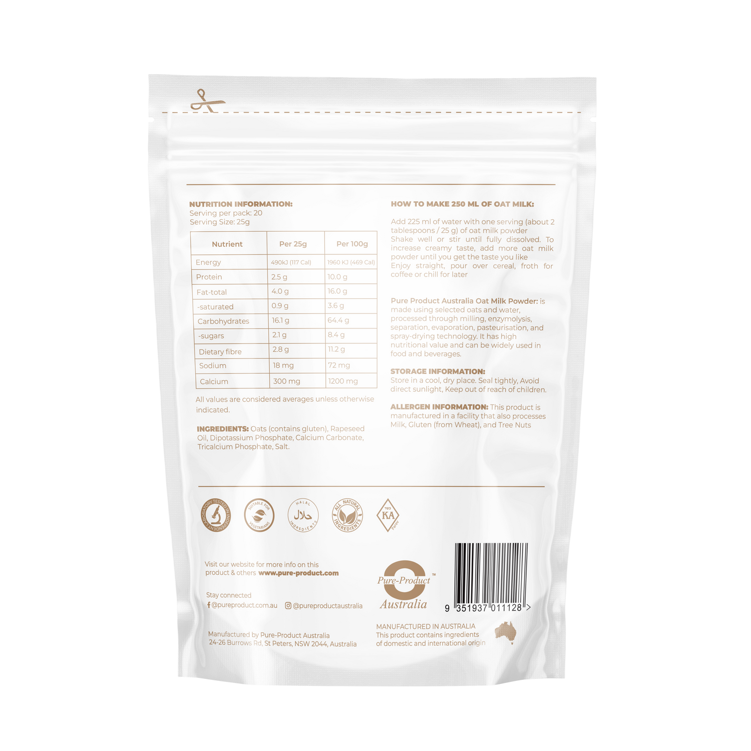 Oat Milk Plant Powder