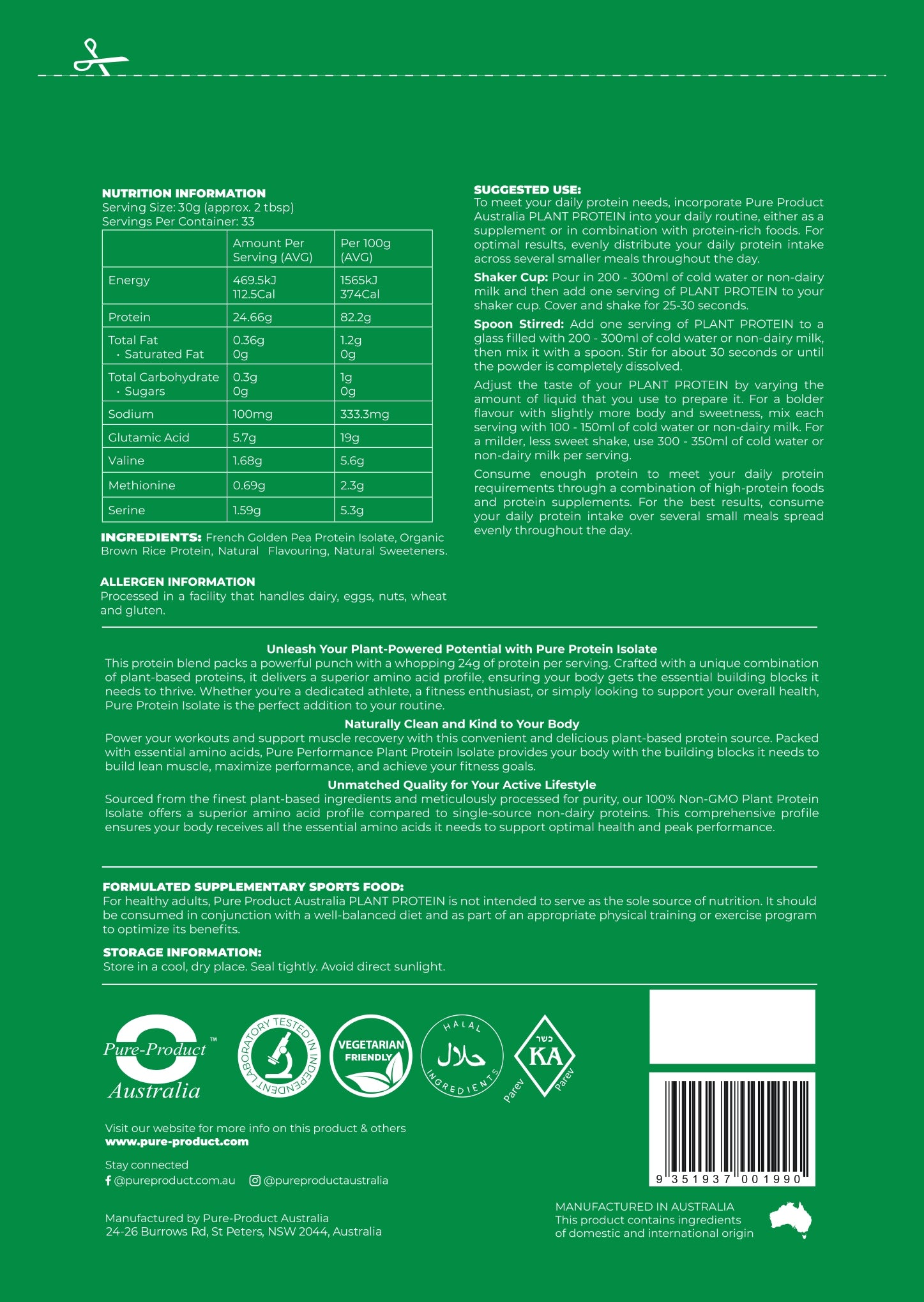 Plant Protein Isolate