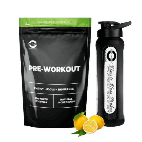 Pure Pre-Workout - Energy, Focus, Endurance Supplement for Elite Athletes, Advanced Formula, Natural Ingredients