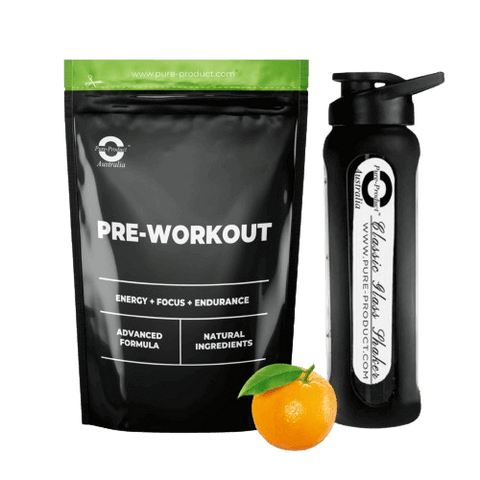 Pure Pre-Workout - Energy, Focus, Endurance Supplement for Elite Athletes, Advanced Formula, Natural Ingredients