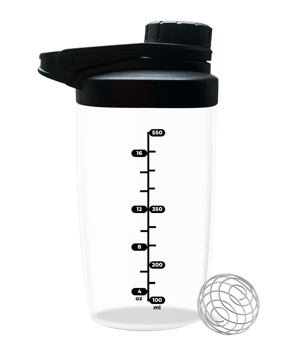 Glass Protein Shaker Bottle 550ml - The Jar