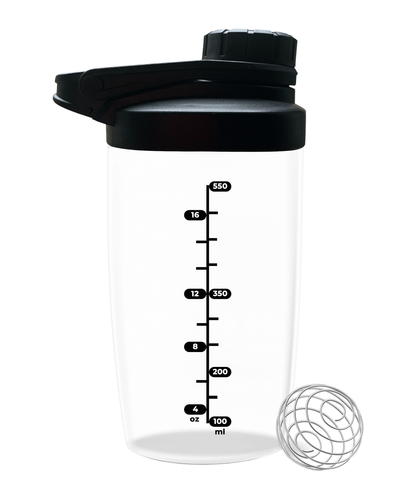 Glass Protein Shaker Bottle 550ml - The Jar