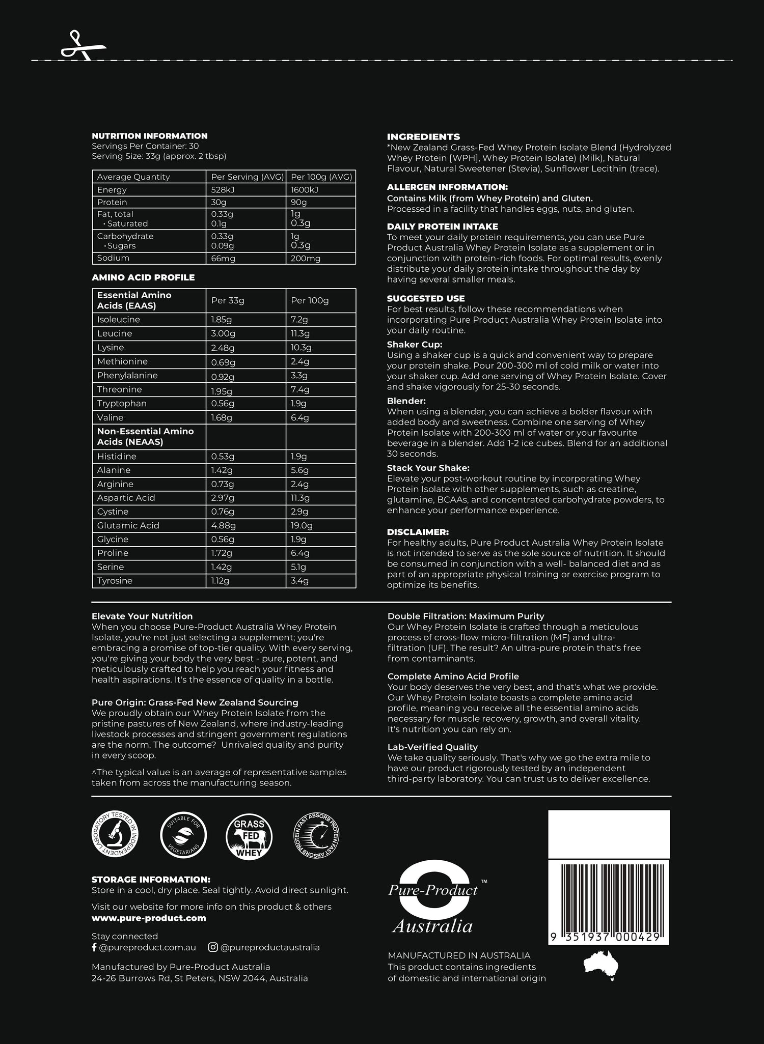 Whey Protein Isolate