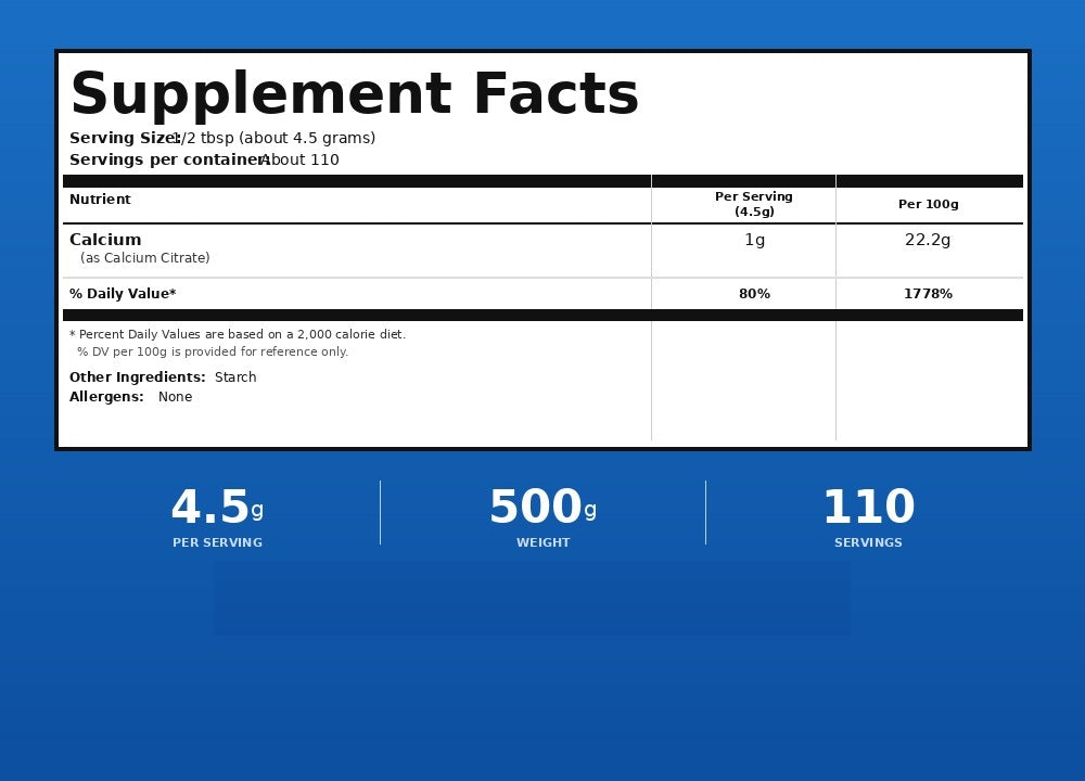 Calcium Citrate Powder