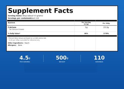 Calcium Citrate Powder