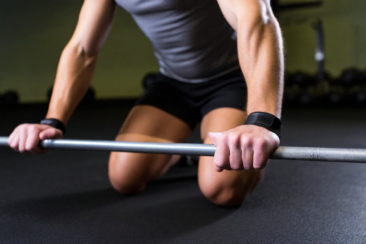 A close-up of a lifter&