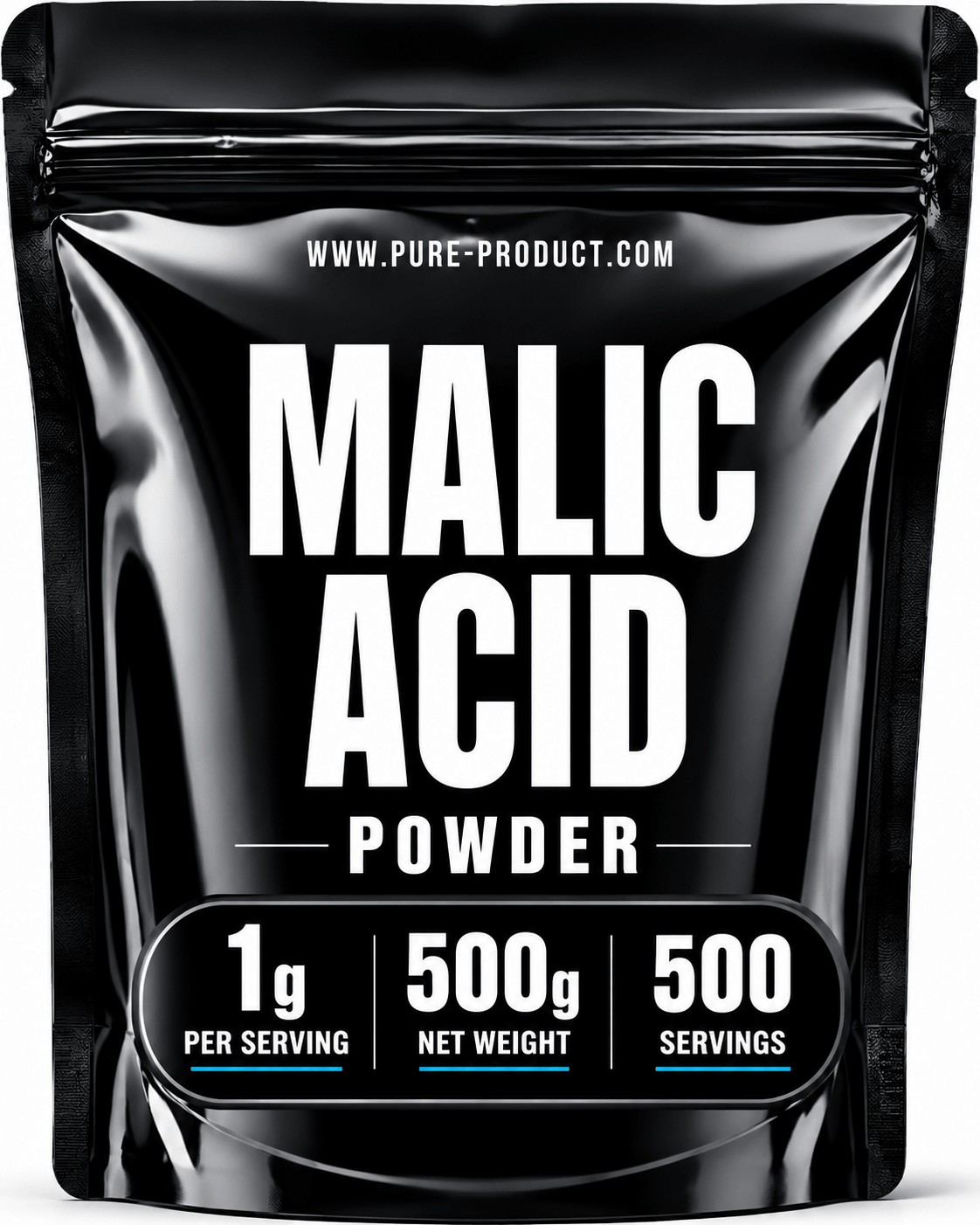 Malic acid powder 500g pouch by Pure Product Australia, food grade