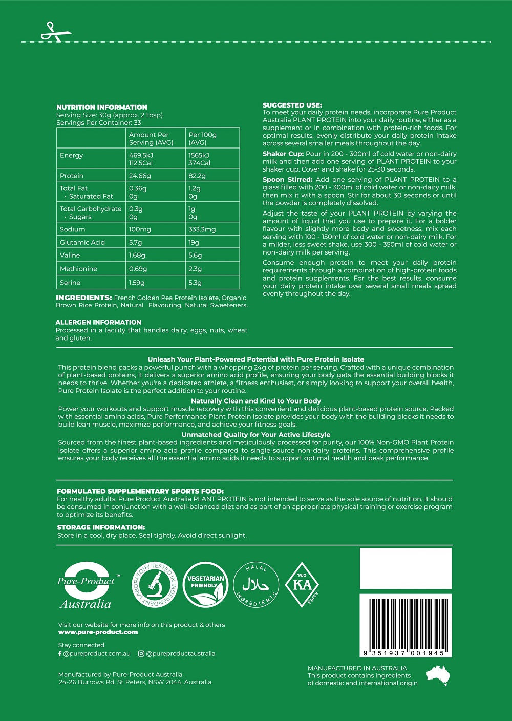 Plant Protein Isolate
