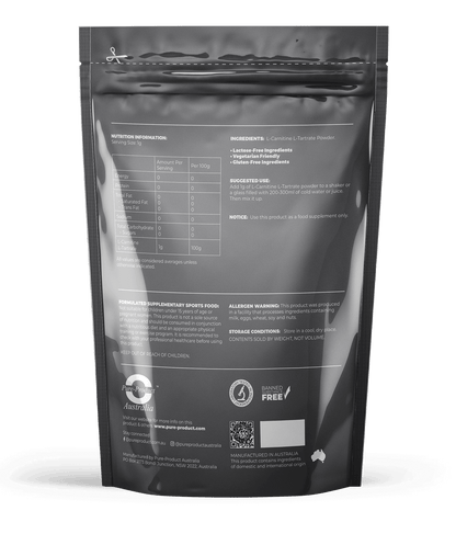 L-Carnitine Tartrate Powder, Pure Product Australia