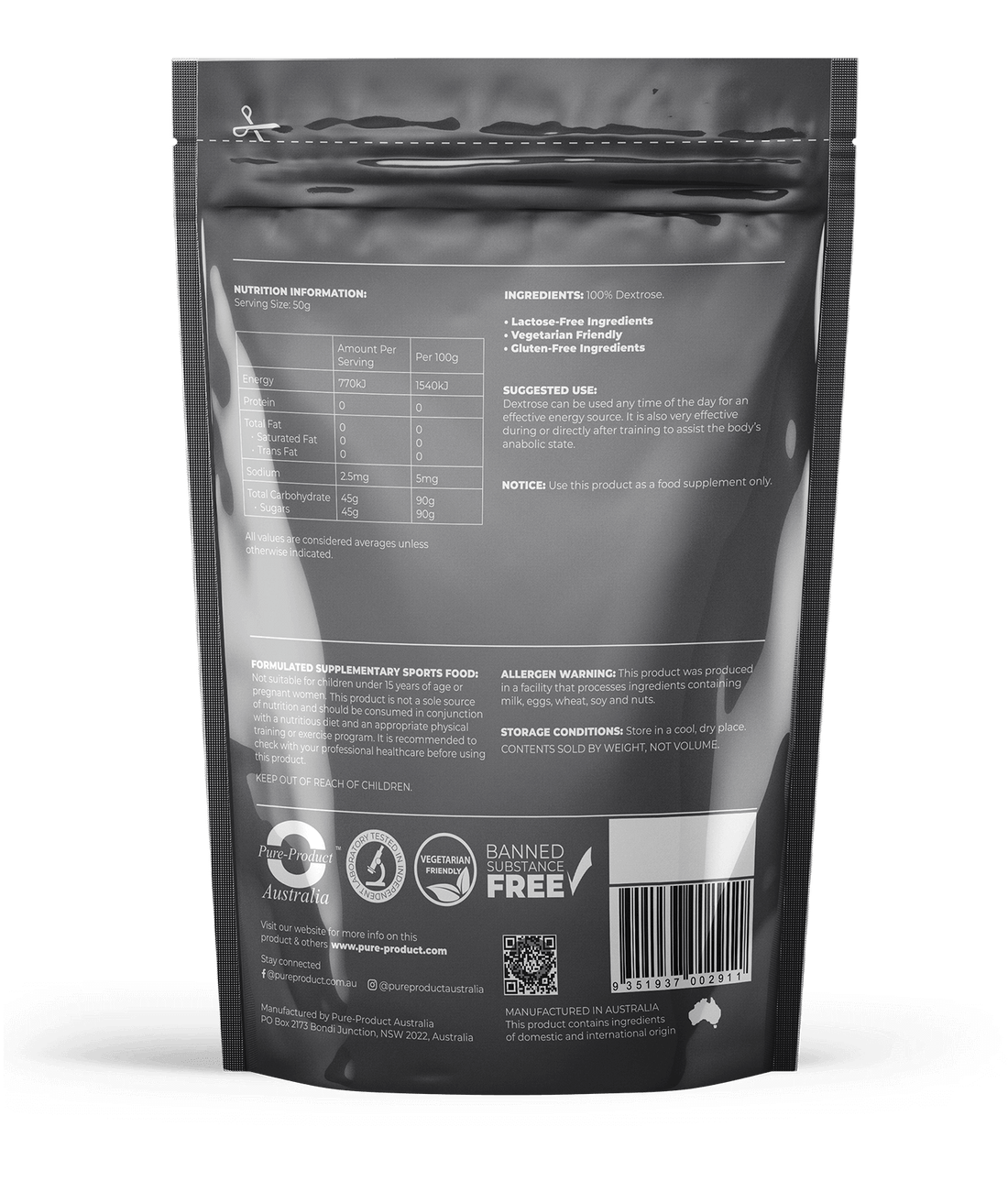 Dextrose Monohydrate, Dextrose Monohydrate is the most important font of energy for cells and tissues of our body. In fact, it is used especially by the brain and red cells, but it is essential for the metabolism of all the cells in the body. It is used f