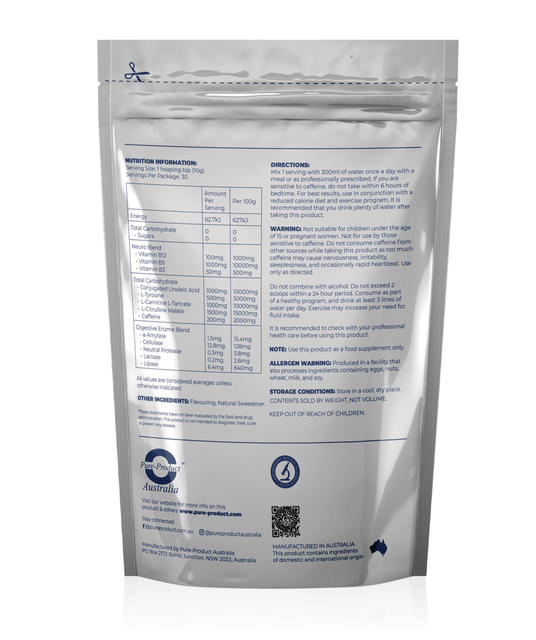 Fat Burner Powder Powder Pure Product Australia